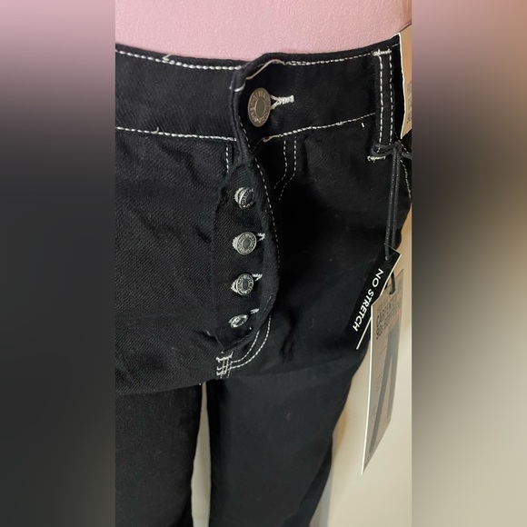 NWT SONG  JEAN BLACK HIGH RISE CANPERTER 80’ BOYFRIEND SIZE 9/29 jr - Picture 9 of 9